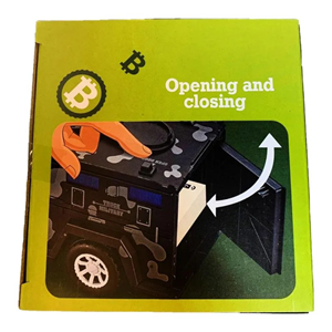 گاوصندوق طرح ماشین ارتشی خاکستری Military Car Safe Box_اسباب بازی